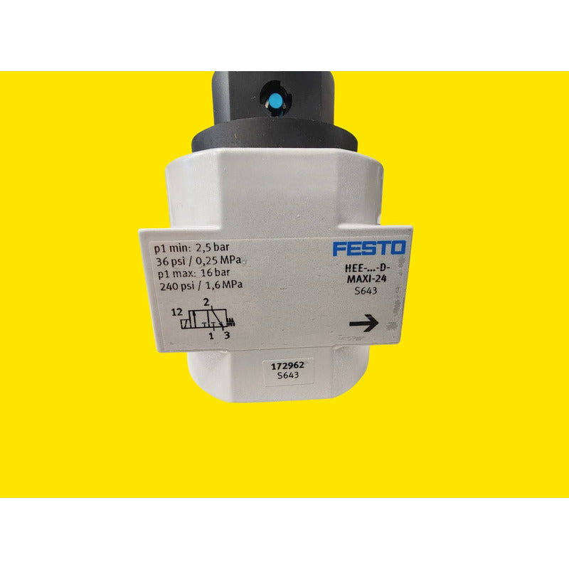 Valvula Encendido/apagado Festo Hee-d-maxi-24