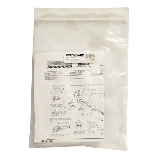 Micropump Gj-n23 Ff2s Service Kit Bombas Serie Gj