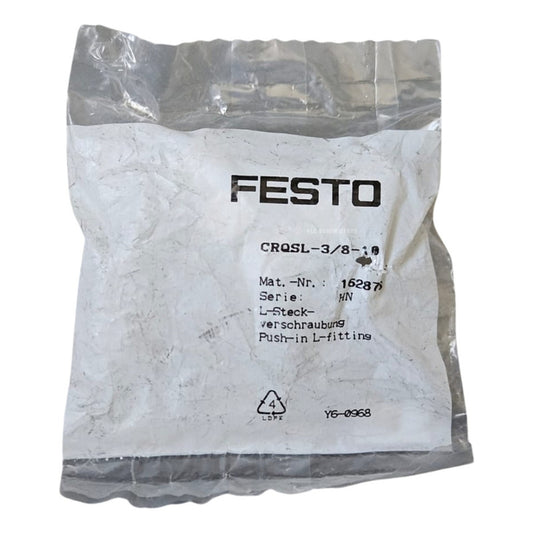 Festo 162876 , Crqsl-3/8-10, L Conector Tornillo