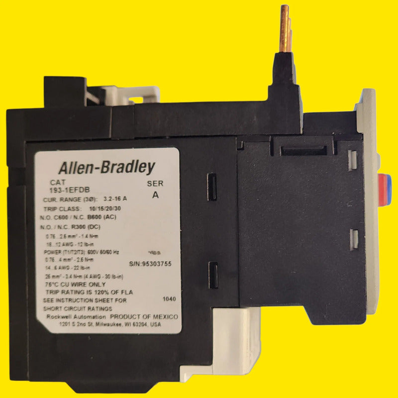 Allen-bradley 193-1efdb Relé Térmico De Sobrecarga