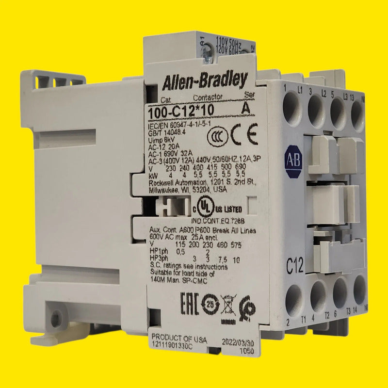 Allen-bradley 100-c12d10 Contactor Trifasico 12a 1no
