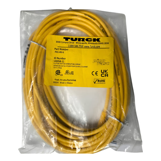 Turck Pkg 4m-6 Cable U0058-11