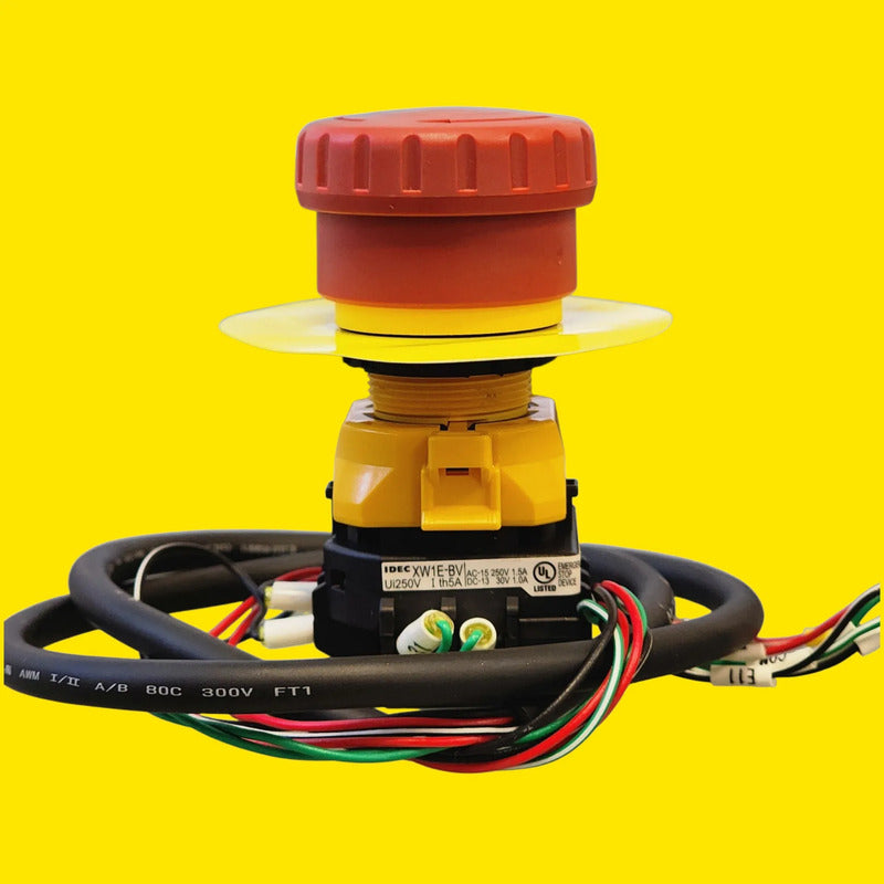 Idec Xw1e-bv Botón De Paro De Emergencia Rojo
