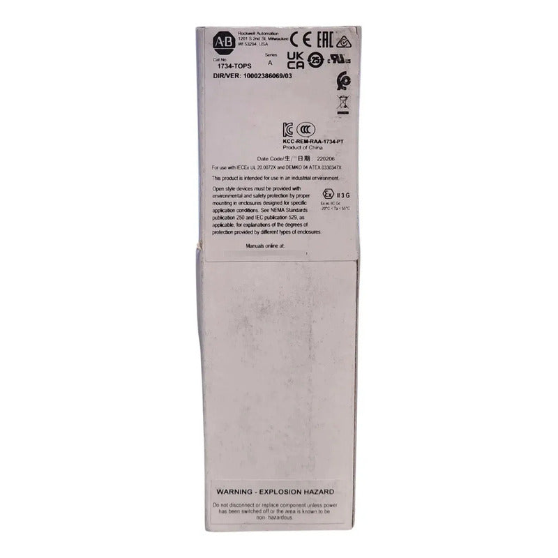 Allen-bradley 1734-tops Tapa Protectora Point I/o
