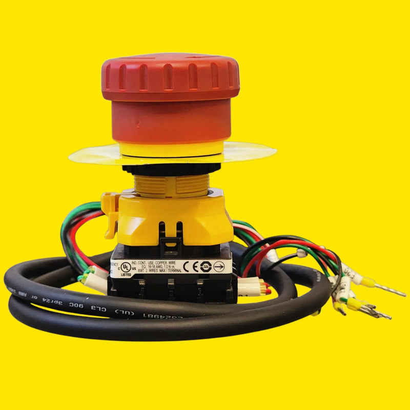 Idec Xw1e-bv Botón De Paro De Emergencia Rojo
