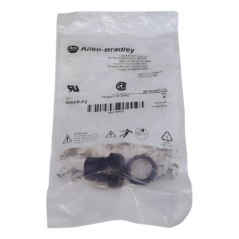Allen-bradley 800fp-f2 Pulsador Rasante Negro Negro
