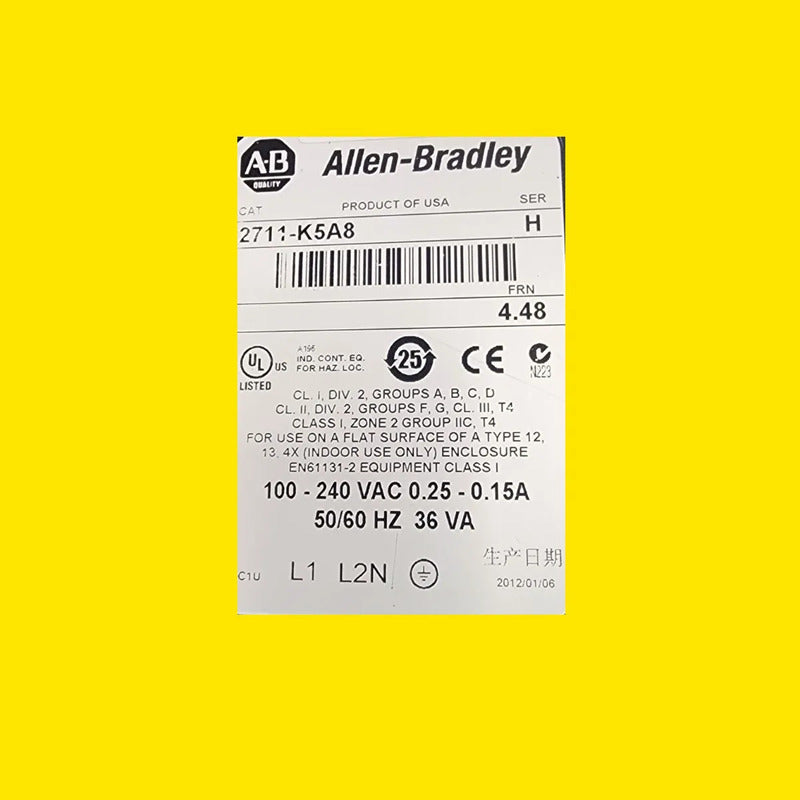 Allen-bradley 2711-k5a8 Panel De Operador Panelview 550