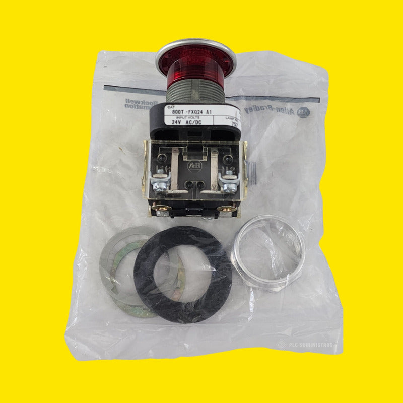 Allen Bradley - Allen Bradley 800t-fxq24 A1 Red Illuminated