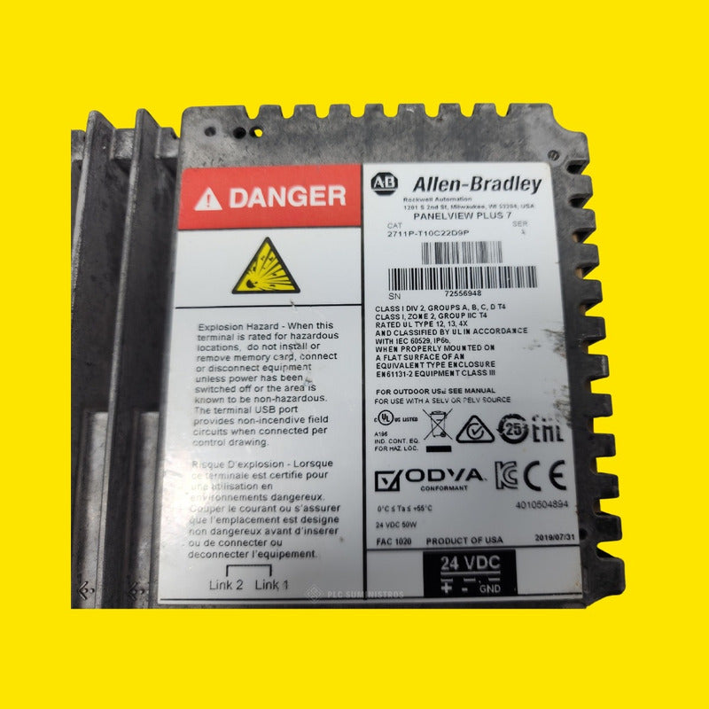 Ab 2711p-t10c22d9p Panelview Plus 7 Terminal Gráfico