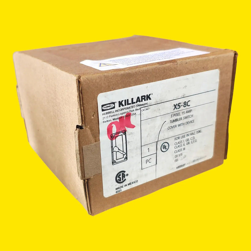 Killark Xs-8c Interruptor Antideflagrante 3p 15a 480v