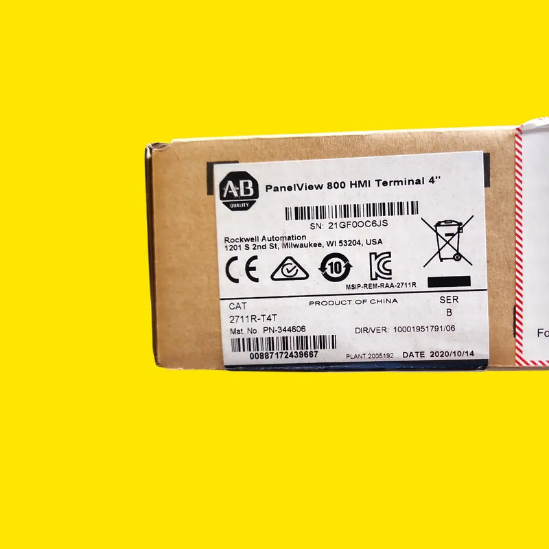 Allen Bradley 2711r-t4t Panelview 800hmi P