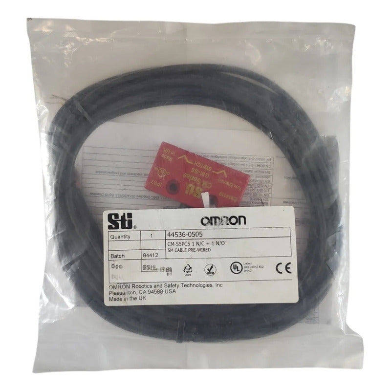 Sti Omron 44536-0505 Cm-s5pc5 Sensor Seguridad Ip67