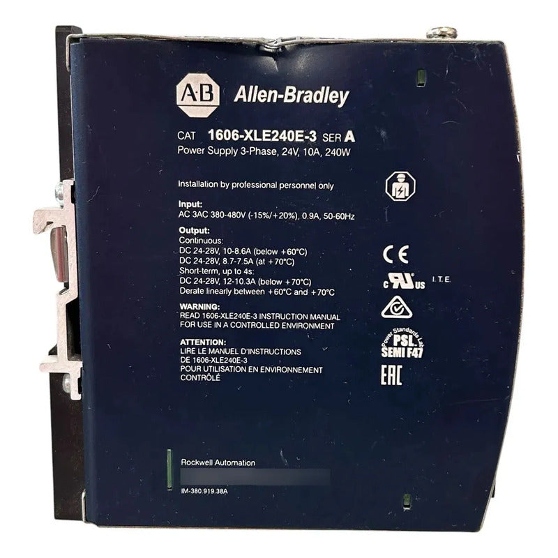 Allen-bradley 1606-xle240e-3 Fuente De Alimentación 24vdc