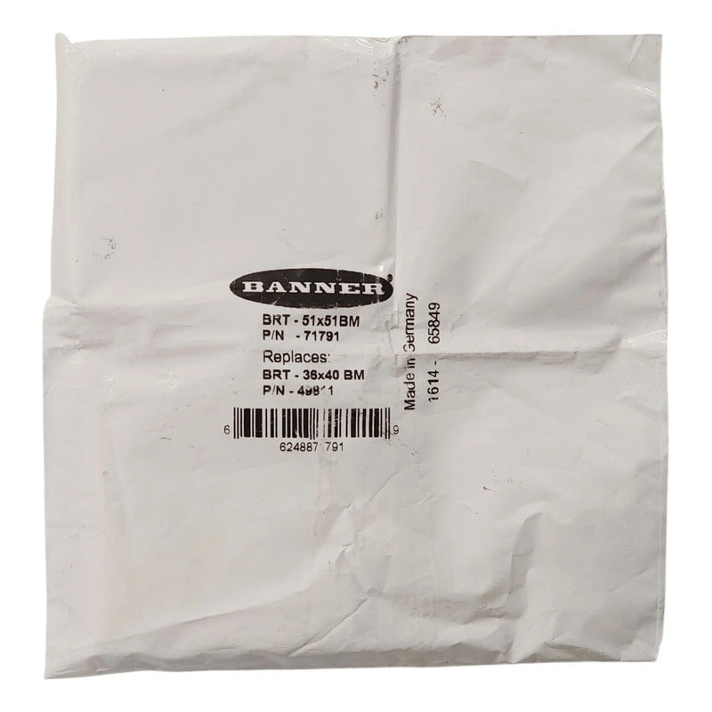Banner Brt-51x51bm 71791 Reflector Reflex 51x51mm Cuadrado Blanco