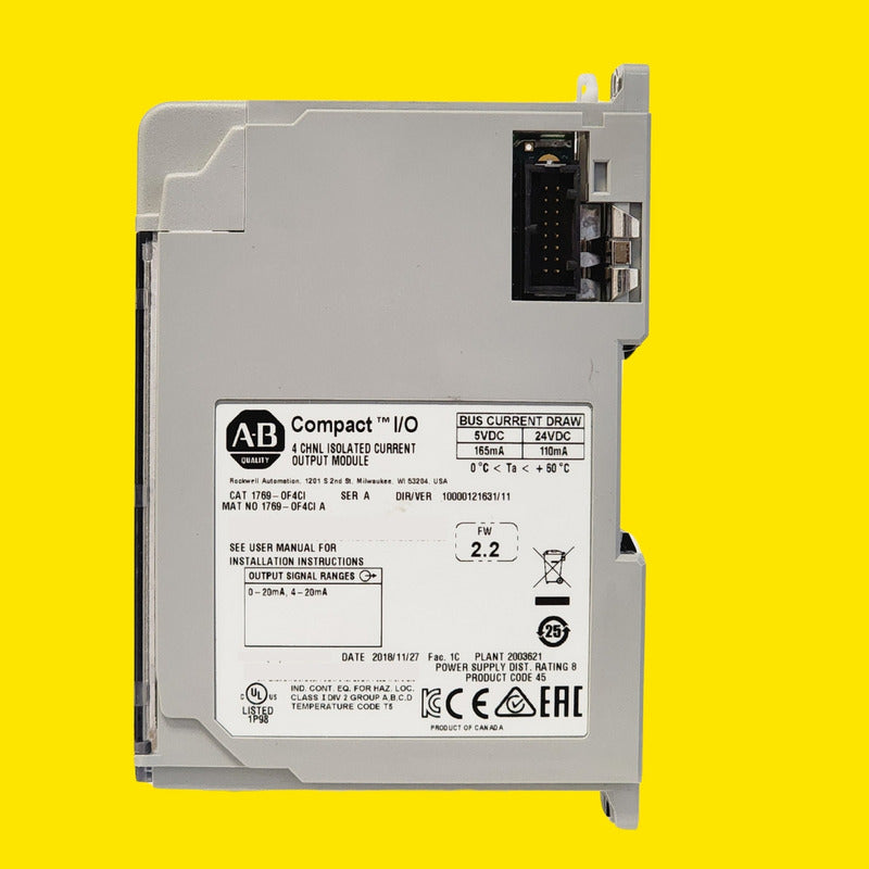 Módulo 1769-of4ci Allen-bradley 4 Salidas Analógicas 20ma