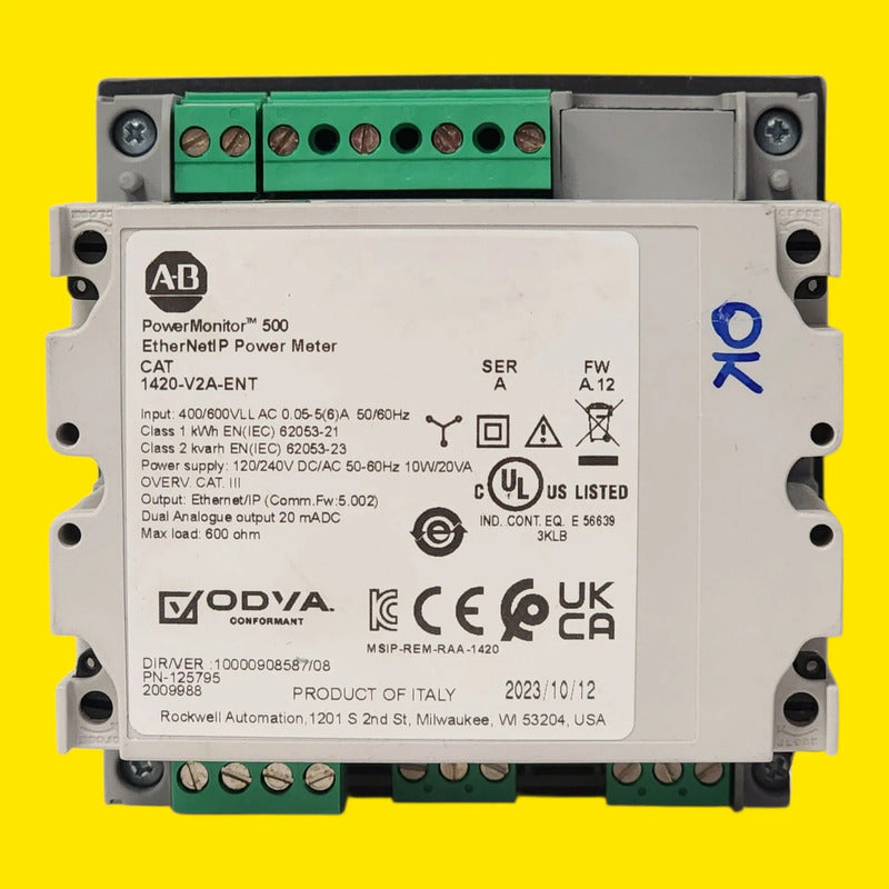 Allen-bradley 1420-v2a-ent Medidor Powermonitor 500