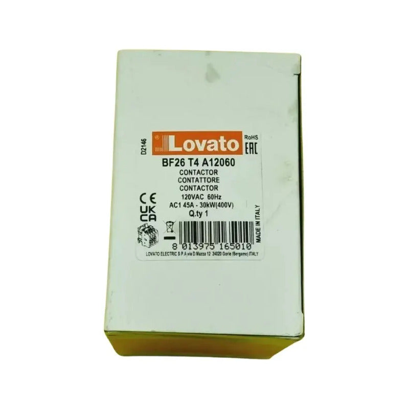 Lovato Electric Bf26 T4 A 12060 Contactor 690v 45a.