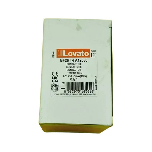 Lovato Electric Bf26 T4 A 12060 Contactor 690v 45a.