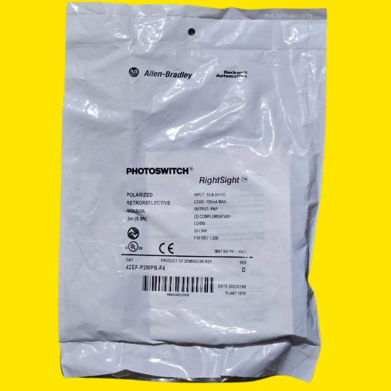 Allen-bradley 42ef-p2mpb-f4  Retroreflective Sensor Serie B