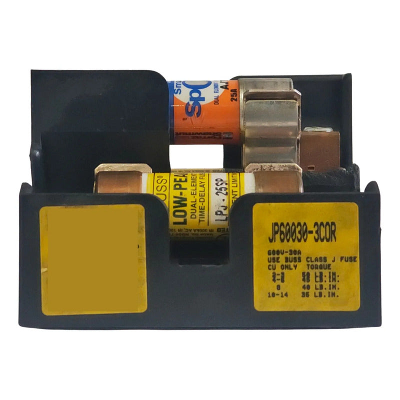 Portafusible Jp60030-3cor 30a 600v Y Fusibles Lpj/ajt 25a