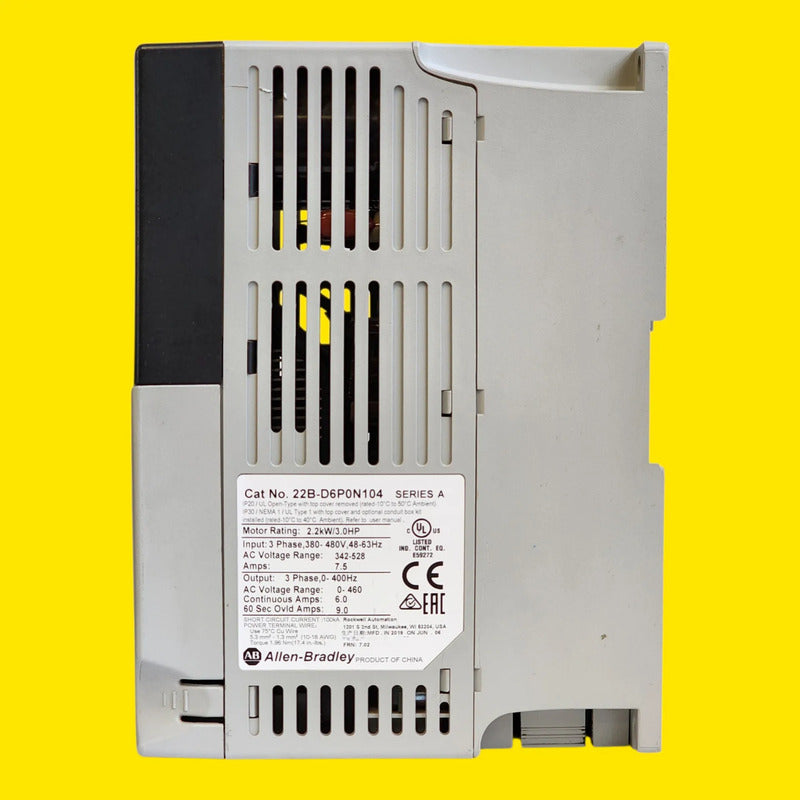 Allen-bradley 22b-d6p0n104 Powerflex 40 2.2kw 3.0hp