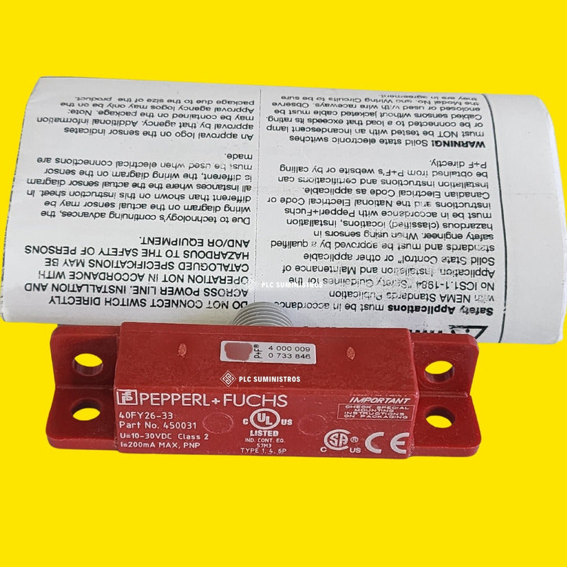 Pepperl + Fuchs Sensor Magnético 10-30vdc 200ma! N 40fy26-33