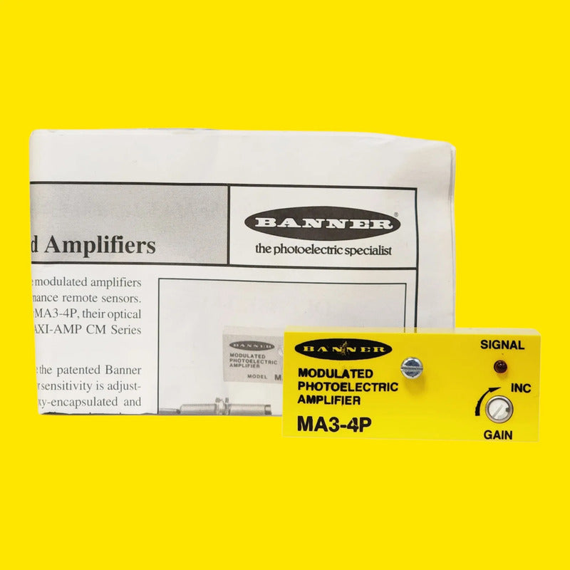 Amplificador Fotoeléctrico Modulado Banner Ma3-4p 25218