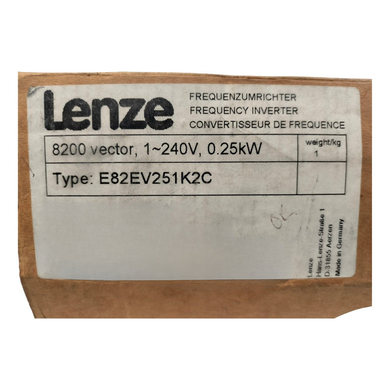 Lenze E82ev251k2c Inversor De Frecuencia
