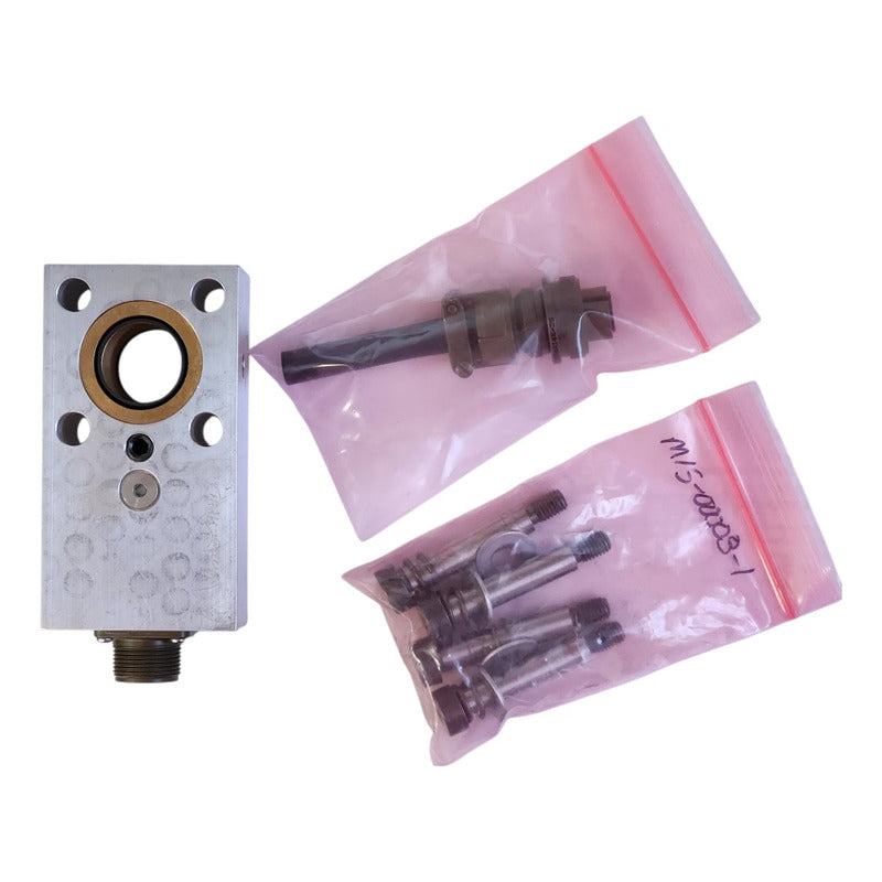 Bloque Mampara Aluminio M12-03000 Con Conector M12 4 Pines