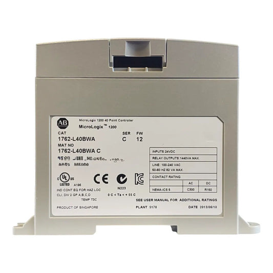 Controlador Micrologix 1200 1762-l40bwa | Allen-bradley