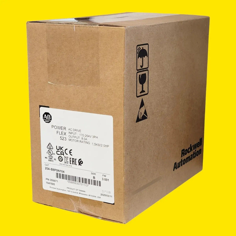 Allen Bradley 25a-b8p0n104 Variador De Ca Powerflex 523