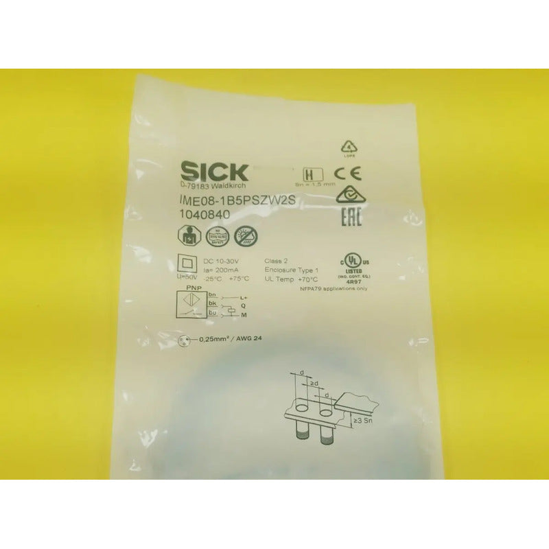 Sick Ime08-1b5pszw2s Sensor De Proximidad, Gama De 1.215m M,