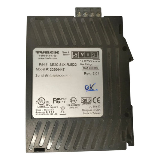 Turck Se20-84x-rj522 Switch Ethernet 5 Puertos