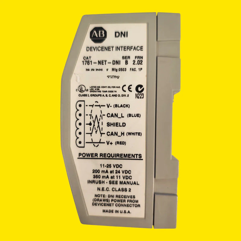 Allen-bradley 1761-net-dni: Interfaz Devicenet Micrologix