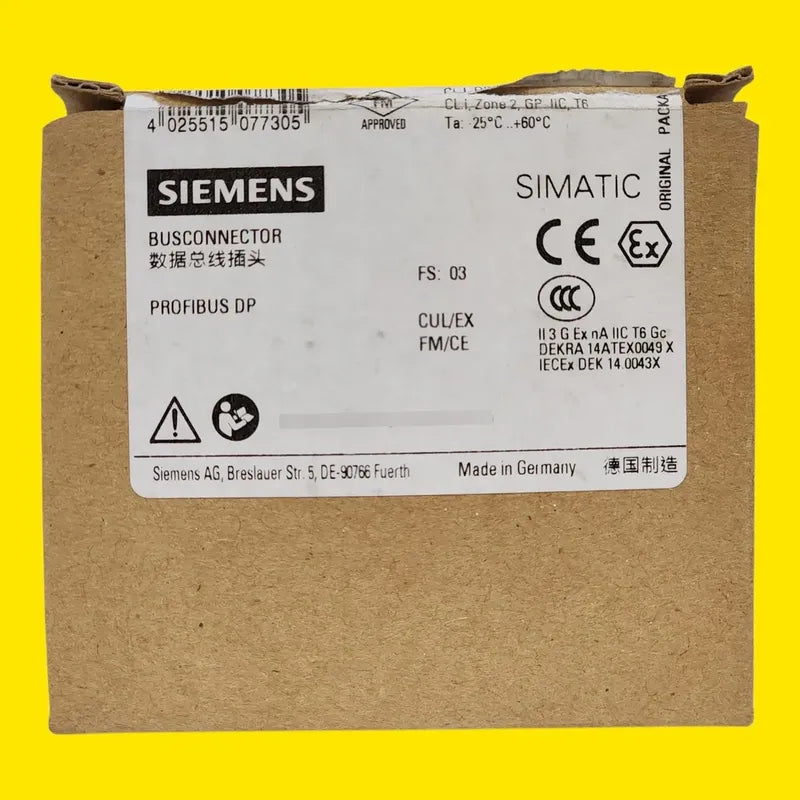 Siemens 6es7 972-0bb52-0xa0 Conector Bus Profibus