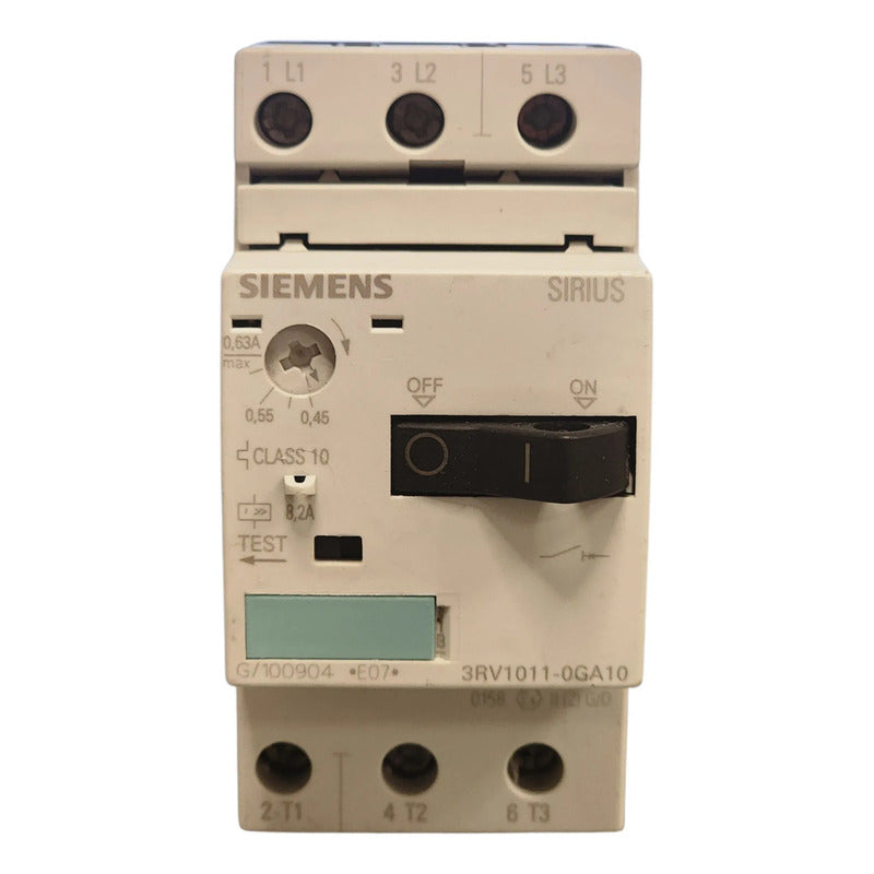 Siemens 3rv1011-0ga10 Guardamotor Termomagnético 50hz/60 Hz