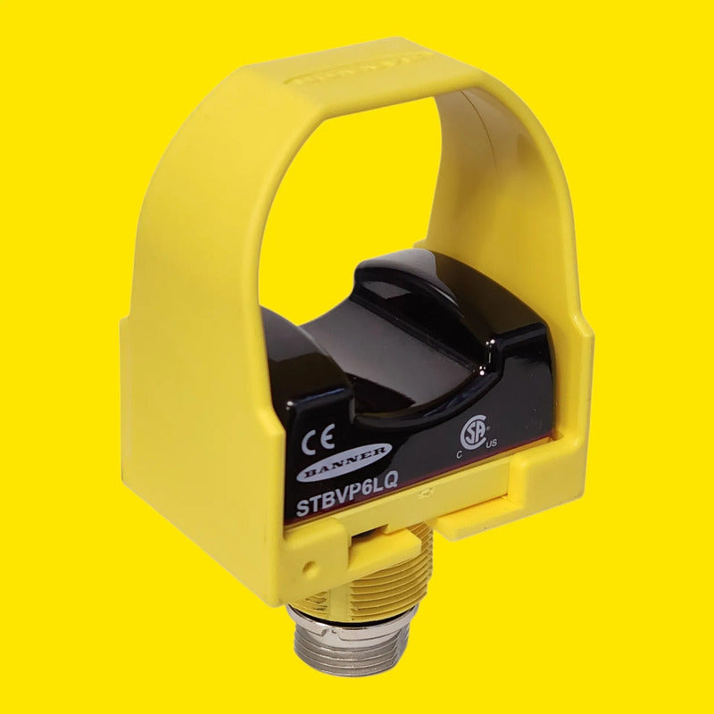 Banner Stbvp6lq 64183 Boton Tactil Optico De Seguridad Amarillo
