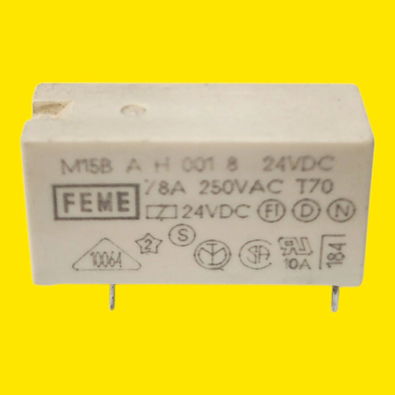 Feme M15b A H 001 8 Relé Electromecánico 24vdc 8a (7 Piezas)