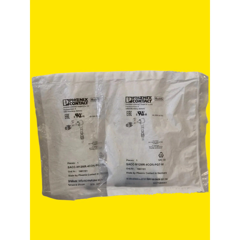 Phoenix Contact Sacc-m12mr-4con-pg7-m Conector M12 1681101 Gris