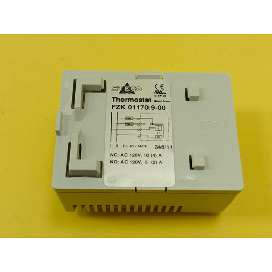 Stego 01170.9-00, Termostato Mecánico 120 Vca 40 A 140 ºf