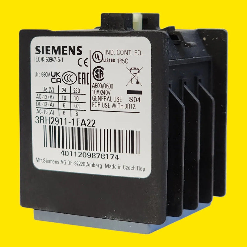 Bloque Auxiliar Siemens 3rh2911-1fa22 2na 2nc